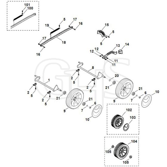 Viking ME400 - Chassis - Parts Diagram