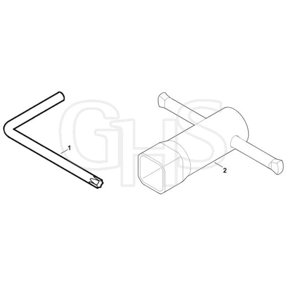 Viking ME400 M - Tools - Parts Diagram