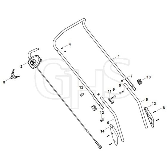 Viking ME443.0 - Handle - Parts Diagram