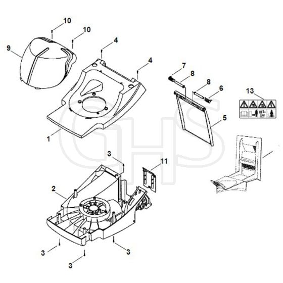 Viking ME450 - Housing - Parts Diagram