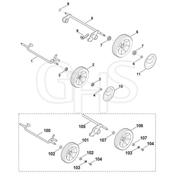 Viking ME545.0 - Chassis - Parts Diagram