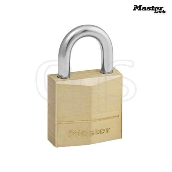 Master Lock Solid Brass 20mm Padlock 3-Pin - 120EURD