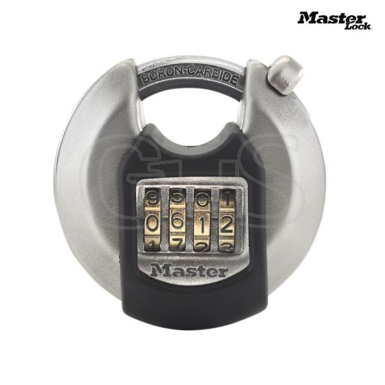 Master Lock Excell Discus 4-Digit Combination 70mm Padlock - M40EURDNUM