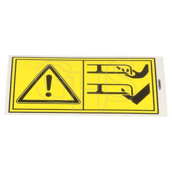 Genuine GGP Cutting Deck Danger Label - 114356699/1