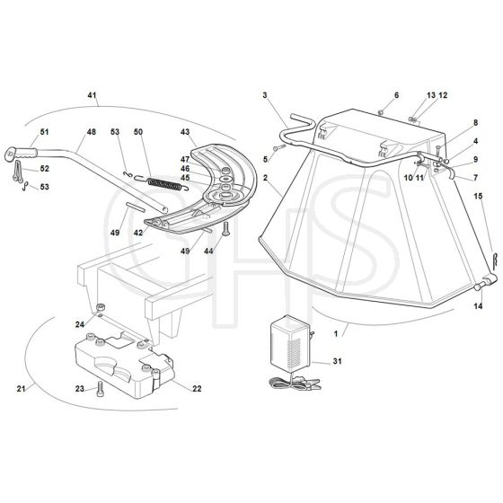 Viking MR345 - Accessories - Parts Diagram