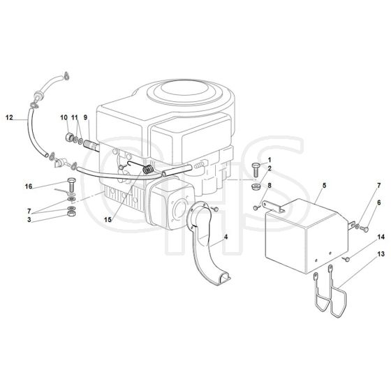 Viking MR345 - Engine 2 - Parts Diagram