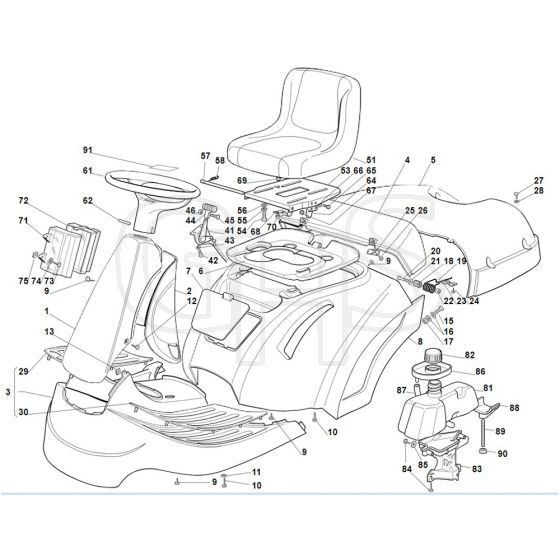 Viking MR385 - Cover - Parts Diagram