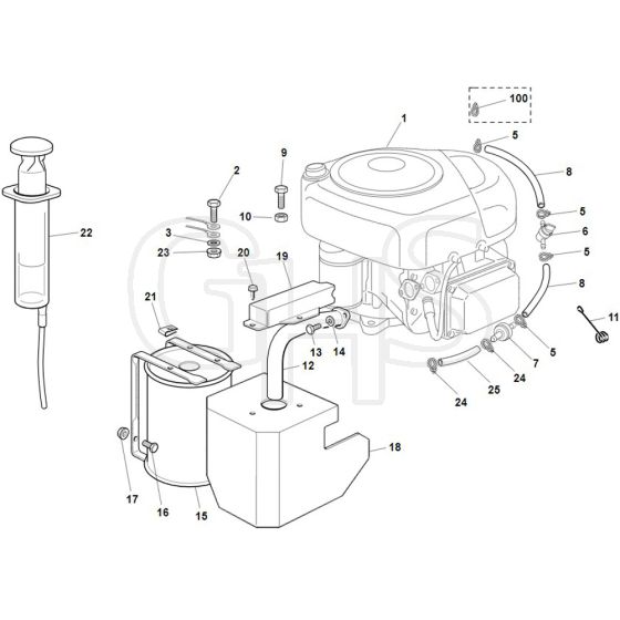 Viking MR385 - Engine - Parts Diagram