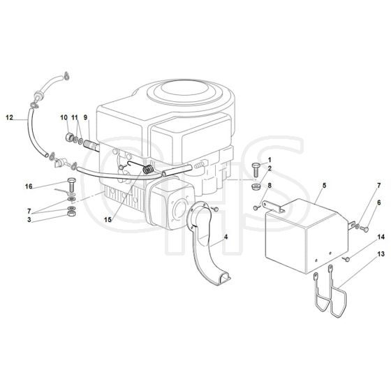 Viking MR385 - Engine 2 - Parts Diagram