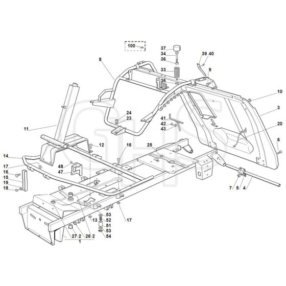 Viking MR385 - Frame - Parts Diagram