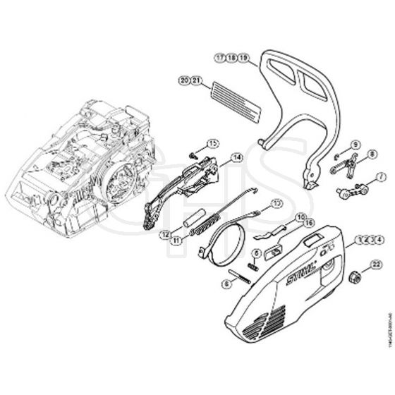 Genuine Stihl MS150 TC-E / D – Chain sprocket cover