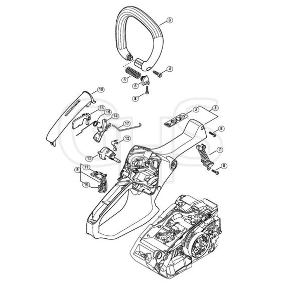 F – Handle Housing & Handlebar