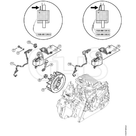 Genuine Stihl MS181 / F - Ignition system MS 181