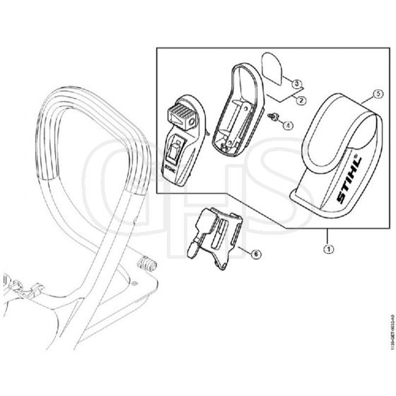 Genuine Stihl MS181 / Z - 2-in-1 laser