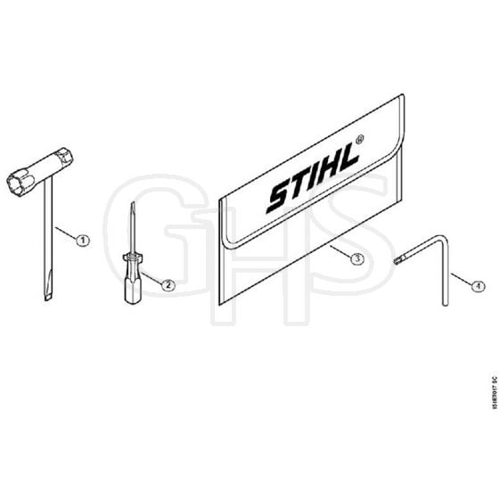 Genuine Stihl MS192 C-E / J – Tools, Extras