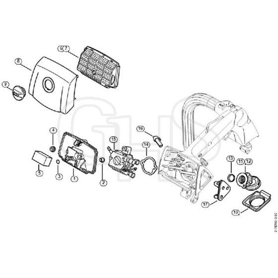 Genuine Stihl MS192 T / H – Air filter