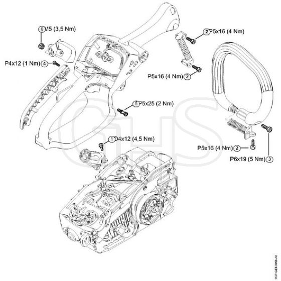 Genuine Stihl MS193 C-E / N - Tightening Torques