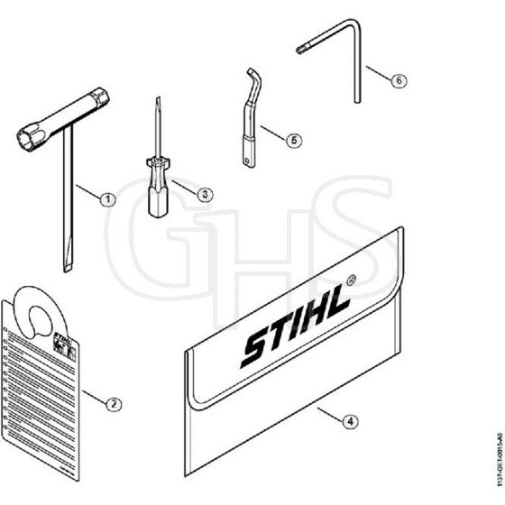 Genuine Stihl MS193 TC-E / M – Tools, Extras