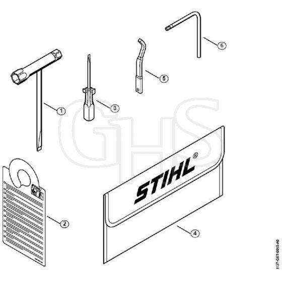 Genuine Stihl MS194 T / L - Tools, Extras