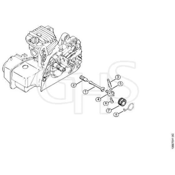 Genuine Stihl MS210 / D - Oil pump