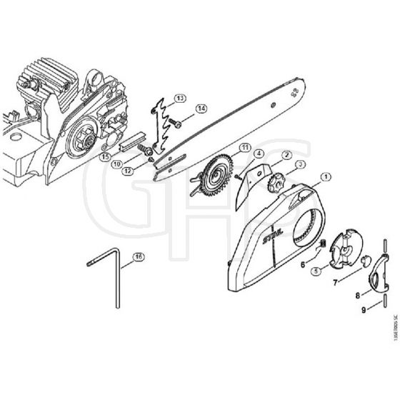 Genuine Stihl MS230 / C - Quick chain tensioner