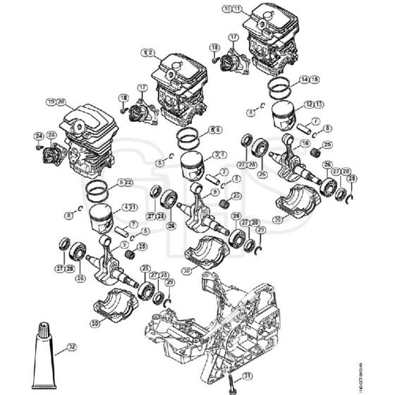 Genuine Stihl MS231 / B - Cylinder