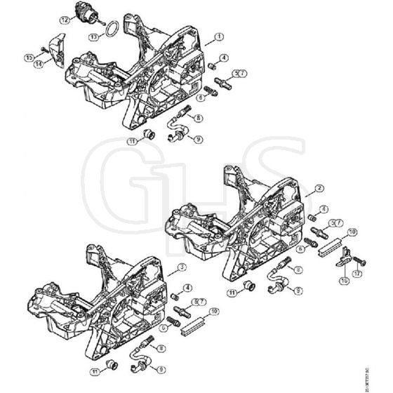 Genuine Stihl MS231 C-BE / A - Motor Housing