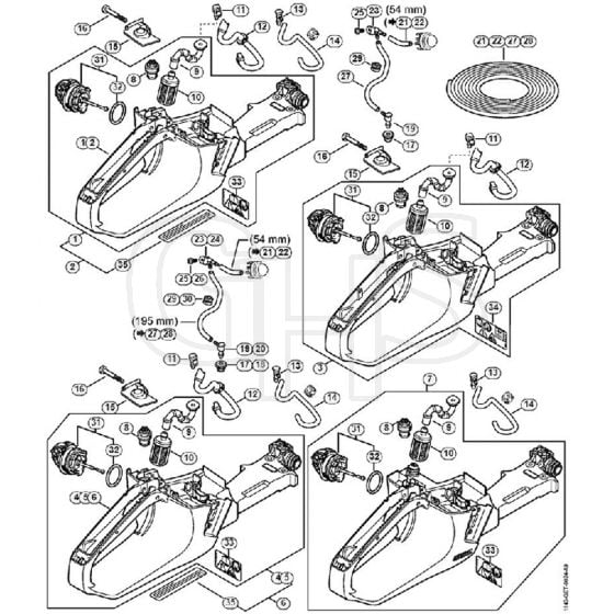 Genuine Stihl MS231 C-BE / J - Tank Housing