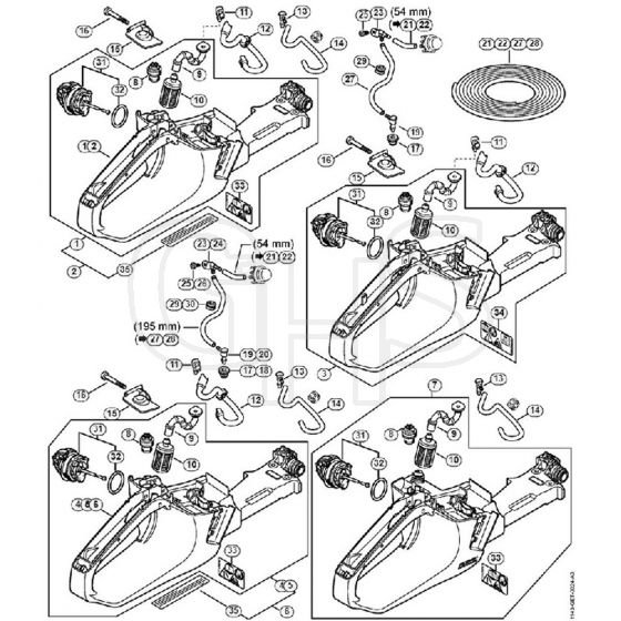 Genuine Stihl MS231 / J - Tank Housing