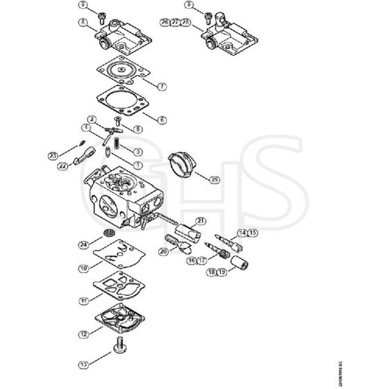 Genuine Stihl MS231 / O - Carburetor WTF-2, WTF-4, WTF-8, WTF-9