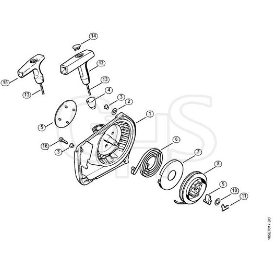 Genuine Stihl MS240 / G - Rewind starter