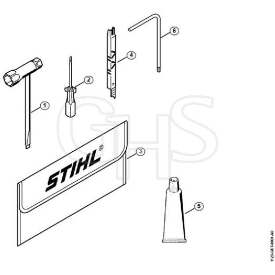 Genuine Stihl MS250 C-BE / S - Tools, Extras