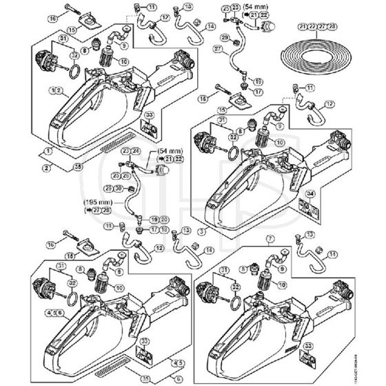 Genuine Stihl MS251 C-BE / J - Tank Housing