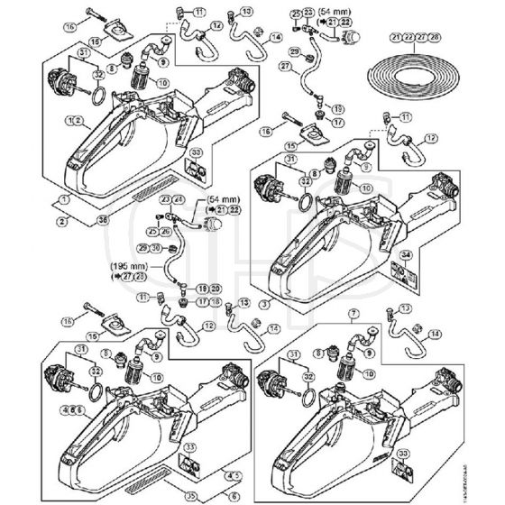 Genuine Stihl MS251 / J - Tank Housing