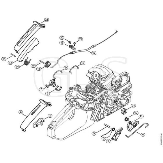 Genuine Stihl MS251 / P - Throttle Control