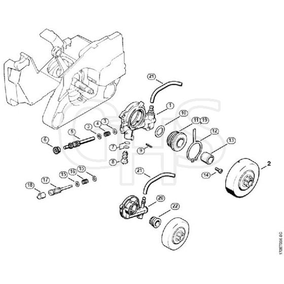 Genuine Stihl MS260 C-B / C - Oil pump