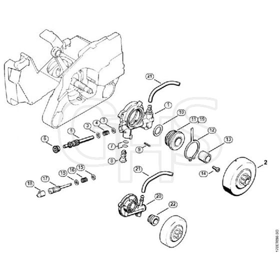 Genuine Stihl MS260 / C - Oil pump