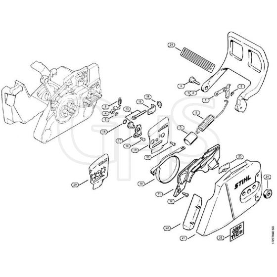 Genuine Stihl MS260 / E - Chain brake