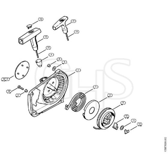 Genuine Stihl MS260 / H - Rewind starter