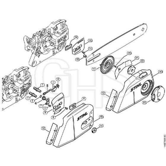 Genuine Stihl MS270 C-B / G - Chain tensioner