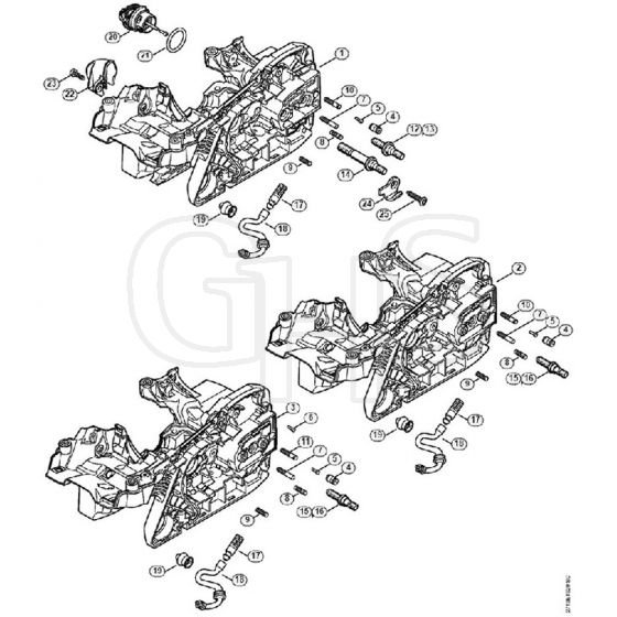 Genuine Stihl MS271 / A - Motor Housing