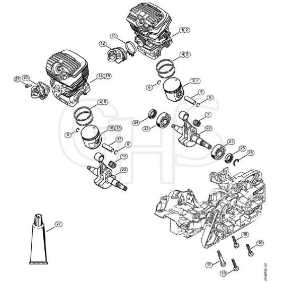 Genuine Stihl MS271 / B - Cylinder