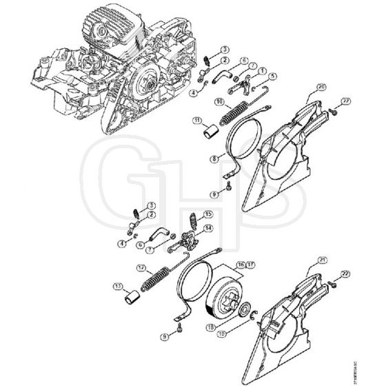 Genuine Stihl MS271 / E - Chain Brake