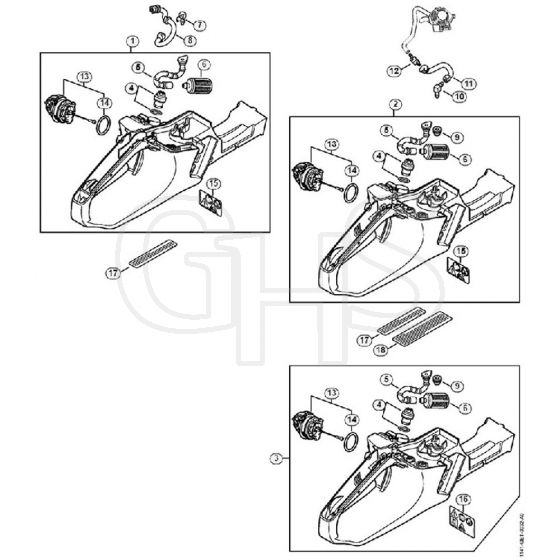 Genuine Stihl MS271 / J - Tank Housing