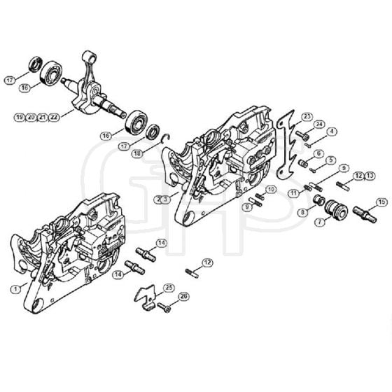 Genuine Stihl MS280 / A - Crankcase