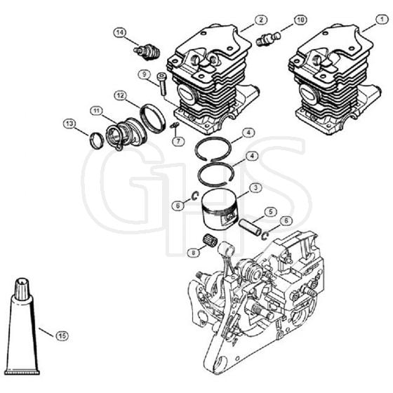 Genuine Stihl MS280 C-B / C - Cylinder MS280