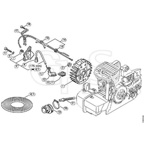 Genuine Stihl MS290 / E - Ignition system