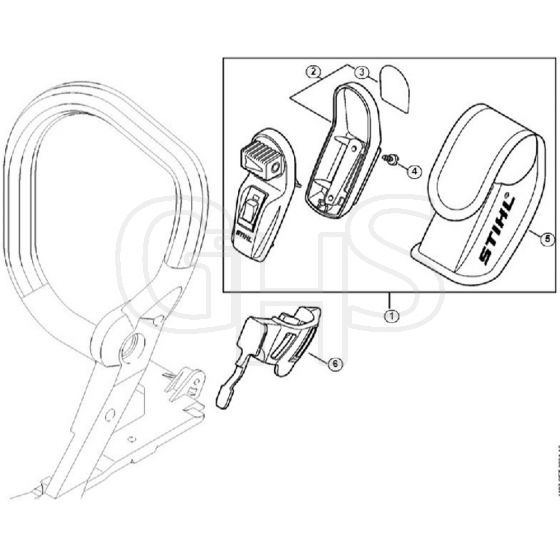 Genuine Stihl MS310 / N - 2-in-1 laser