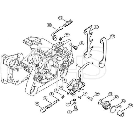 Genuine Stihl MS340 / C - Oil pump