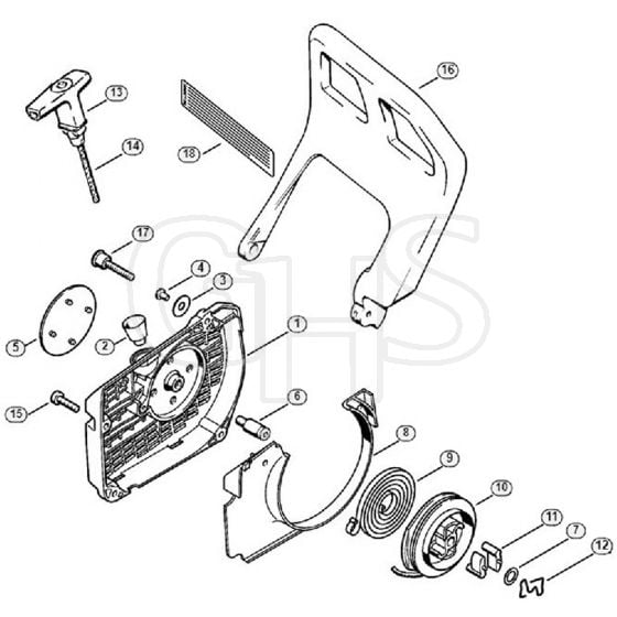 Genuine Stihl MS340 / F - Rewind starter